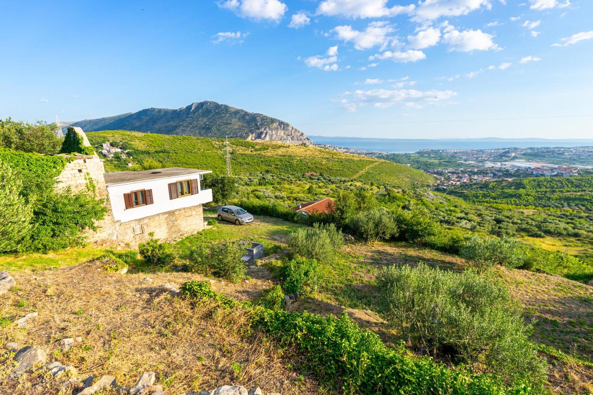 Vila Olive Garden House In Zrnovnica With A View & Bbq Exteriér fotografie
